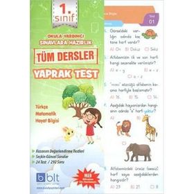 Bulut Eğitim Ve Kültür Yayınları 1. Sınıf Tüm Dersler Çek Kopart Yaprak Test