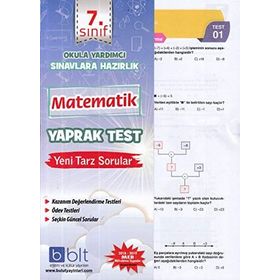 Bulut Eğitim ve Kültür Yayınları 7. Sınıf Matematik Yaprak Test