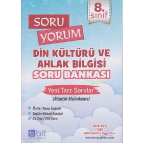 Bulut Eğitim ve Kültür Yayınları 8. Sınıf Soru Yorum Din Kültürü ve Ahlak Bilgisi Soru Bankası