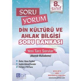 Bulut Eğitim ve Kültür Yayınları 8. Sınıf Soru Yorum Din Kültürü ve Ahlak Bilgisi Soru Bankası