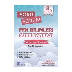 Bulut Eğitim ve Kültür Yayınları 8. Sınıf Soru Yorum Fen Bilimleri Soru Bankası