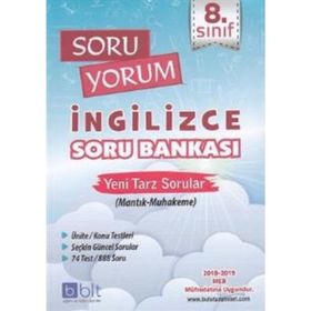 Bulut Eğitim ve Kültür Yayınları 8. Sınıf Soru Yorum İngilizce Soru Bankası