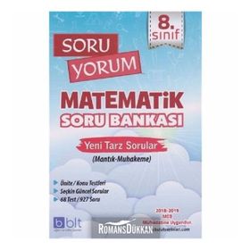 Bulut Eğitim ve Kültür Yayınları 8. Sınıf Soru Yorum Matematik Soru Bankası