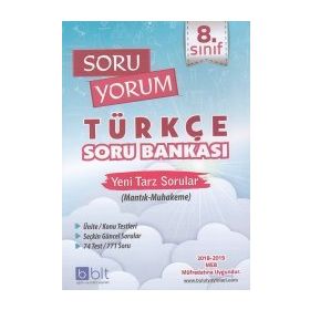 Bulut Eğitim Ve Kültür Yayınları 8. Sınıf Soru Yorum Türkçe Soru Bankası