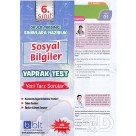 Bulut Eğitim Yayınları 6. Sınıf Sosyal Bilgiler Yaprak Test