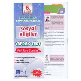 Bulut Eğitim Yayınları 6. Sınıf Sosyal Bilgiler Yaprak Test