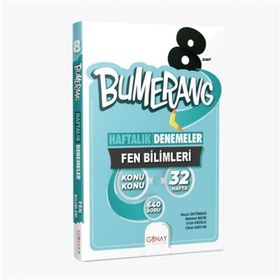 Bumerang 8.Sınıf Fen Bilimleri Haftalık Denemeler Seti