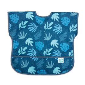 Bumkins 1-3 yaş Blue Tropic Kısa Kollu Mama Önlüğü