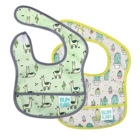 Bumkins (3-9 Ay) 2'li Paket Cacti&Llama Başlangıç Önlüğü