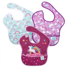 Bumkins 3'lü Paket Unicorn Pack Superbib Mama Önlüğü
