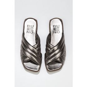 Buneo Shoes 01WU1803 Gümüş Parlak Deri Kadın Sandalet