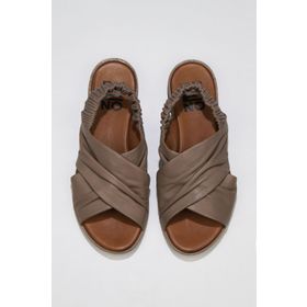 Buneo Shoes 01WU3005 Gümüş Deri Kadın Sandalet