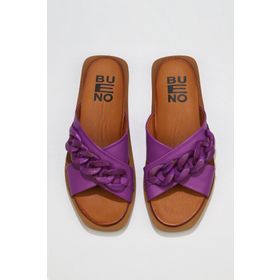Buneo Shoes 01WU3312 Lila Deri Kadın Sandalet