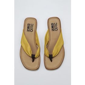 Buneo Shoes 01WU3400 Sarı Deri Kadın Sandalet