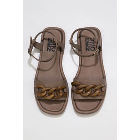 Buneo Shoes 01WU4112 Gri Deri Kadın Sandalet