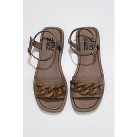 Buneo Shoes 01WU4112 Gri Deri Kadın Sandalet