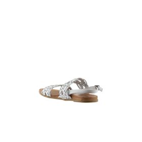 Buneo Shoes 01WU4252 Beyaz Deri Kadın Sandalet