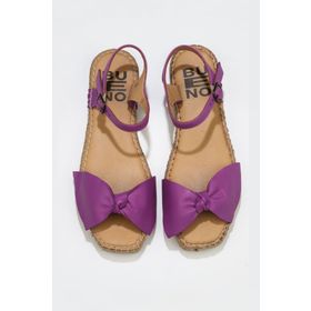 Buneo Shoes 01WU5206 Lila Deri Kadın Sandalet