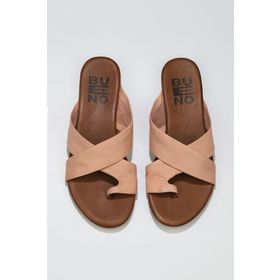 Buneo Shoes 01WU7428 Pudra Deri Kadın Sandalet