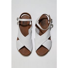 Buneo Shoes 01WU7477 Beyaz Deri Kadın Sandalet