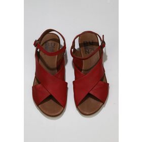 Buneo Shoes 01WU7477 Kırmızı Deri Kadın Sandalet