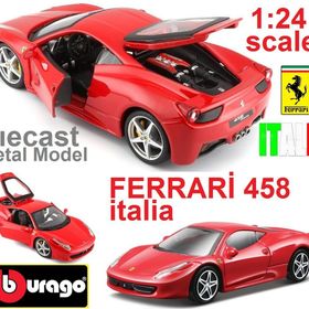 Burago S00026003 1:24 Ferrari 458 Italia Kırmızı Model Araba