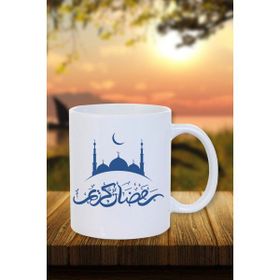 Burak Baskı Tasarım Ramazan Cami Tasarımlı Hediyelik Beyaz Kupa Bardak
