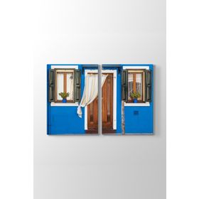 Burano Adası Evleri Tablosu