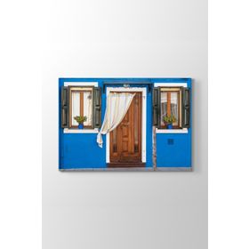 Burano Adası Evleri Tablosu