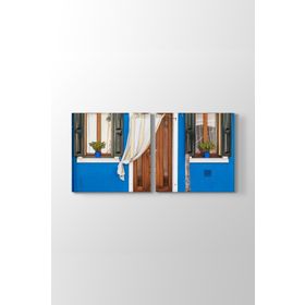 Burano Adası Evleri Tablosu