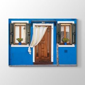 Burano Adası Evleri Tablosu