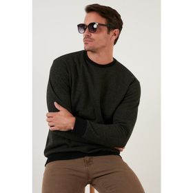 Buratti 456201 Siyah Slim Fit Balıkçı Yaka Pamuklu Triko Kazak Erkek Kazak