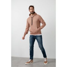 Buratti 541HOODIE Pamuklu Kanguru Cepli Kapüşonlu Erkek Sweatshirt