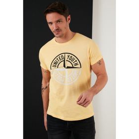 Buratti 541PUSULA Baskılı Bisiklet Yaka T-shirt