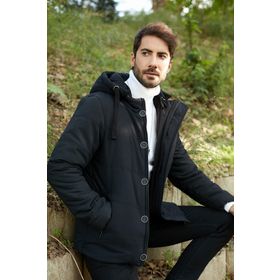 Buratti 556B5050 Siyah Erkek Mont