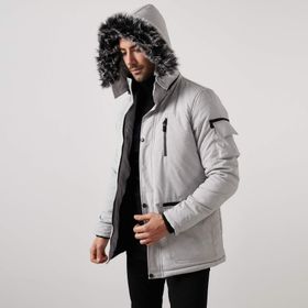 Buratti 5711051 Açık Gri Erkek Mont