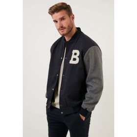 Buratti 5711423 Lacivert Regular Fit Kolej Yaka Bomber Erkek Mont