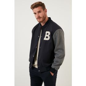 Buratti 5711423 Lacivert Regular Fit Kolej Yaka Bomber Erkek Mont