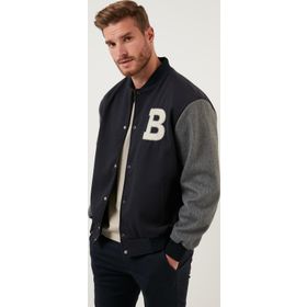 Buratti 5711423 Lacivert Regular Fit Kolej Yaka Bomber Erkek Mont