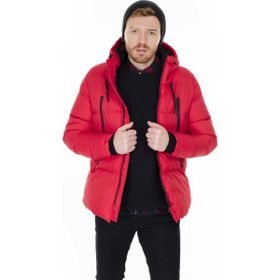 Buratti 5717101 Kırmızı Slim Fit Kapüşonlu Erkek Mont