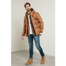 Buratti 5717101 Kırmızı Slim Fit Kapüşonlu Erkek Mont