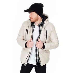Buratti 5717101 Taş Slim Fit Kapüşonlu Erkek Mont