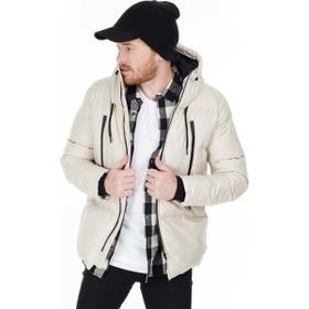 Buratti 5717101 Taş Slim Fit Kapüşonlu Erkek Mont