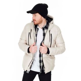 Buratti 5717101 Taş Slim Fit Kapüşonlu Erkek Mont
