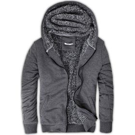 Buratti 575708 Antrasit İçi Kürklü Kapüşonlu Sweatshirt Erkek Mont