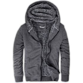 Buratti 575708 Antrasit İçi Kürklü Kapüşonlu Sweatshirt Erkek Mont