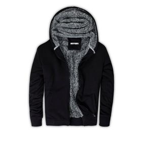 Buratti 575708 Siyah İçi Kürklü Kapüşonlu Sweatshirt Erkek Mont