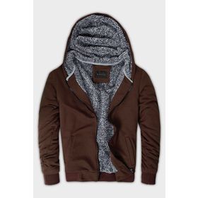 Buratti 575708 Siyah İçi Kürklü Kapüşonlu Sweatshirt Erkek Mont