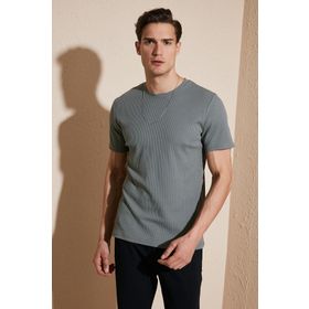 Buratti 5902358 Siyah Baskılı Regular Fit Bisiklet Yaka Erkek T-shirt