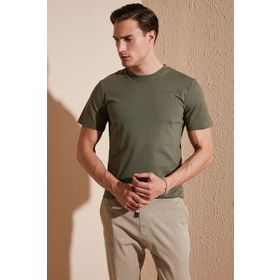 Buratti 5902511 Mavi Bisiklet Yaka Regular Erkek T-shirt